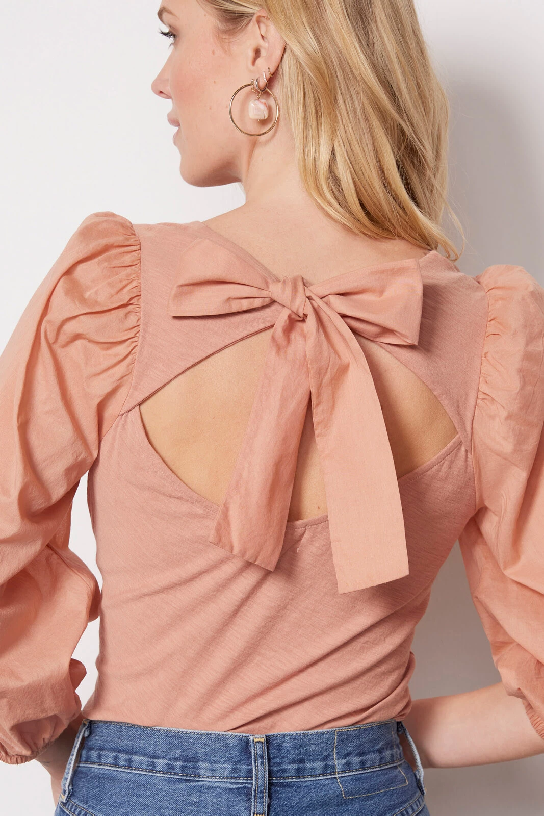 Shalom Tie Back Combo Tee 4 Shalom Tie Back Combo Tee - Image 2