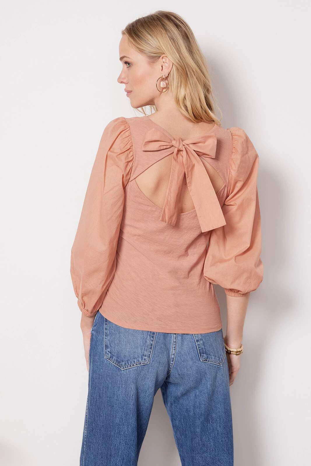 Shalom Tie Back Combo Tee 6 Shalom Tie Back Combo Tee - Image 4