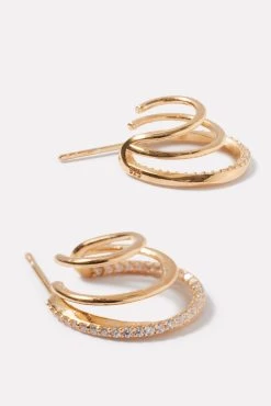Trio Earrings -Fashion Clothing & Accessories 1691 2