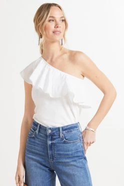 Noella Ruffle One Shoulder Top