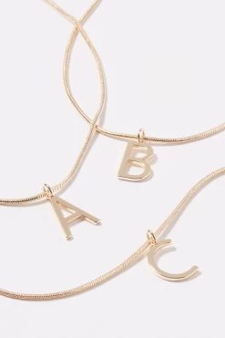Cameron Initial Snake Chain Necklace
