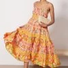 Farm Rio Mixed Fruits Midi Dress -Fashion Clothing & Accessories 309292 1