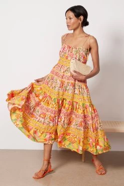 Farm Rio Mixed Fruits Midi Dress