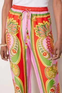 Farm Rio Beach Toucans Scarf Multi Pants -Fashion Clothing & Accessories 309435 2 4