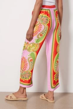 Farm Rio Beach Toucans Scarf Multi Pants -Fashion Clothing & Accessories 309435 3 5