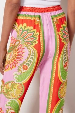 Farm Rio Beach Toucans Scarf Multi Pants -Fashion Clothing & Accessories 309435 4 5