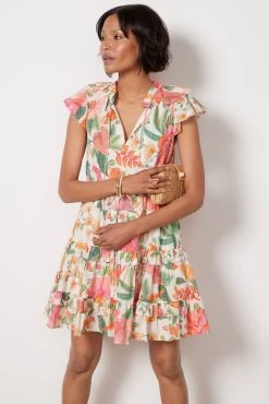 Farm Rio Macaw Bloom Short Dress -Fashion Clothing & Accessories 320325 3