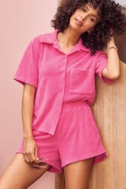 Terry Cloth Pocket Short 11 Terry Cloth Pocket Short -Fashion Clothing & Accessories 331030 16