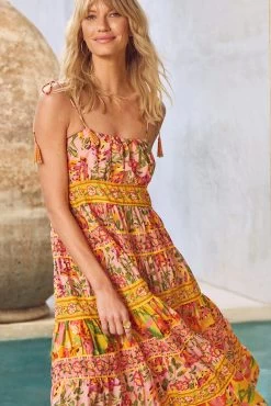 Farm Rio Mixed Fruits Midi Dress -Fashion Clothing & Accessories 341033 18