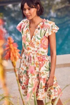 Farm Rio Macaw Bloom Short Dress -Fashion Clothing & Accessories 341043 26