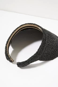 Raffia Visor -Fashion Clothing & Accessories 3604 3