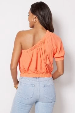 One Shoulder Crepe Top -Fashion Clothing & Accessories 37c 95121ev 4