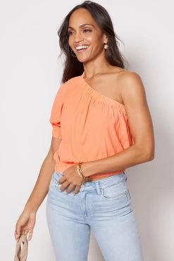 One Shoulder Crepe Top -Fashion Clothing & Accessories 37c 95121ev 5