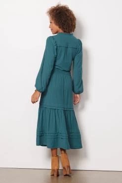 Esta Yoke Midi Dress -Fashion Clothing & Accessories 5223rs 3