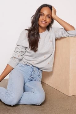 RAILS Ramona Peace Sign Pullover -Fashion Clothing & Accessories 801 330a 5021 5