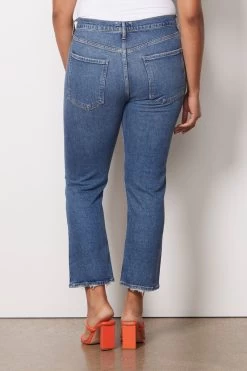 AGOLDE Riley High Rise Straight -Fashion Clothing & Accessories a056b 1370 curve 2