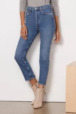 AGOLDE Riley High Rise Straight