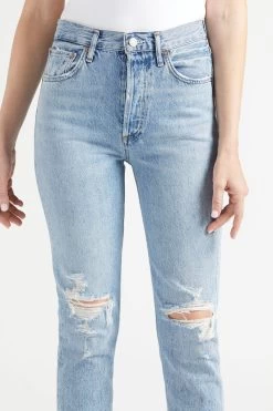 AGOLDE Riley High Rise Straight -Fashion Clothing & Accessories a056d 983 4