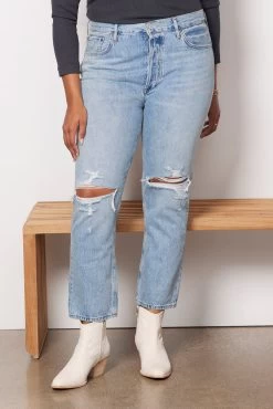 AGOLDE Riley High Rise Straight -Fashion Clothing & Accessories a056d 983 curve 1