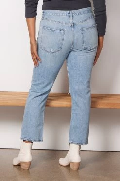 AGOLDE Riley High Rise Straight -Fashion Clothing & Accessories a056d 983 curve 2