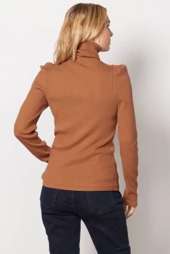Puff Sleeve Turtleneck -Fashion Clothing & Accessories a60575 2 4