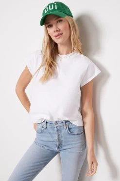 AGOLDE Bryce Cap Sleeve Tee