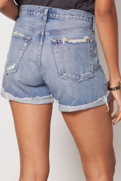 AGOLDE Parker Long Short With Cuff -Fashion Clothing & Accessories a9027 1141 reshoot23 4