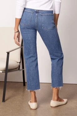 AGOLDE Kye Mid Rise Straight Crop Jean -Fashion Clothing & Accessories a9100 3026 3