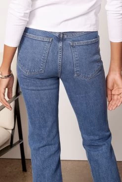 AGOLDE Kye Mid Rise Straight Crop Jean -Fashion Clothing & Accessories a9100 3026 4