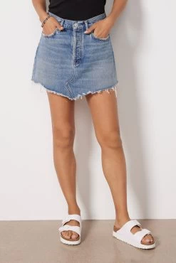 AGOLDE Parker Angled Hem Skirt