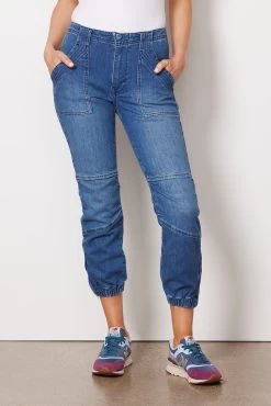 FRAME Banded Bottom Trapunto Pant