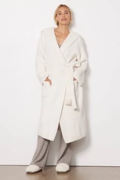 CozyChic Ribbed Hooded Robe