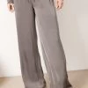 Washed Satin Paperbag Pant -Fashion Clothing & Accessories bdwes21448 1