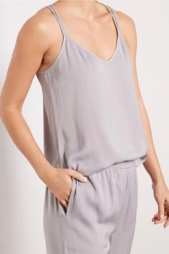 Washed Satin Tank And Pant Set -Fashion Clothing & Accessories bdwes21606 3