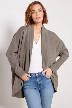 Malibu Brushed Terry Circle Cardigan