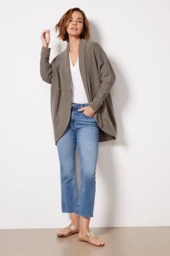 Malibu Brushed Terry Circle Cardigan -Fashion Clothing & Accessories bdwmc21234 3