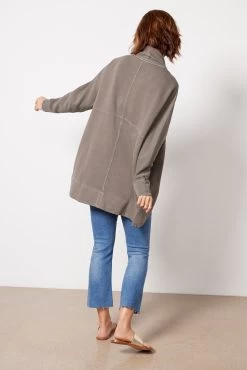 Malibu Brushed Terry Circle Cardigan -Fashion Clothing & Accessories bdwmc21234 5