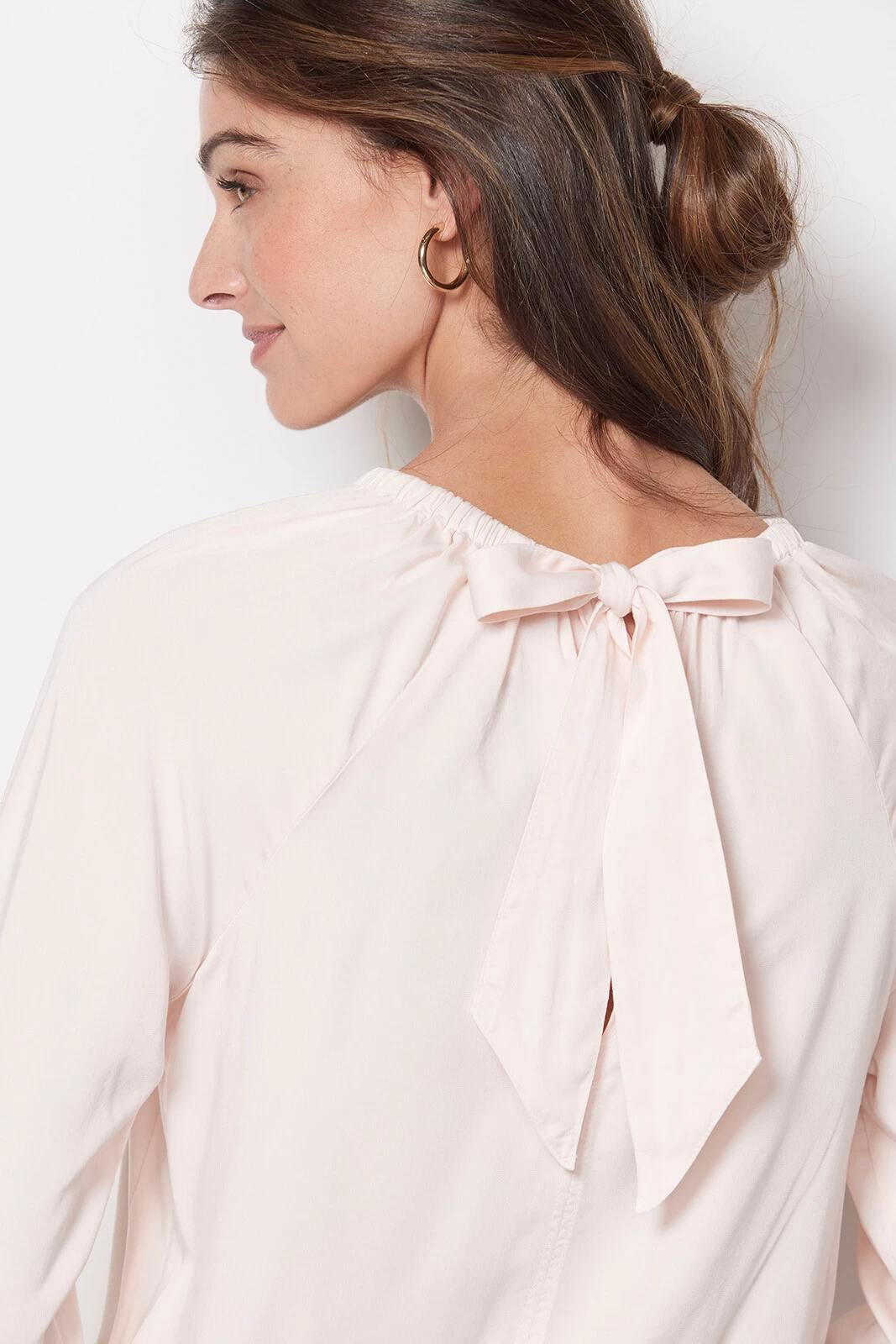 Satin Tie Back Blouse 4 Satin Tie Back Blouse - Image 2