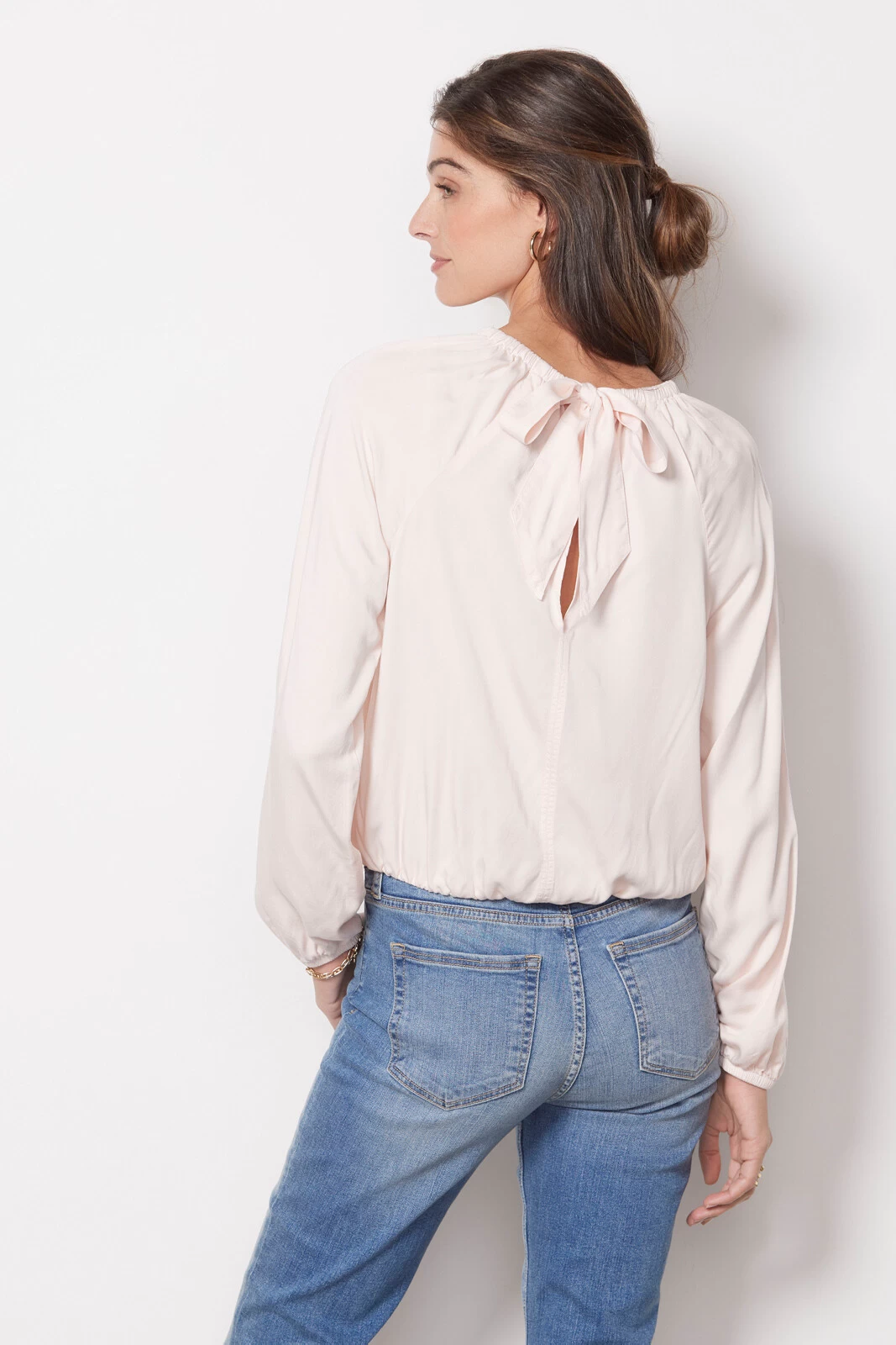 Satin Tie Back Blouse 6 Satin Tie Back Blouse - Image 4