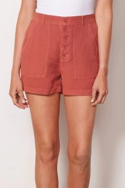 Button Front Short