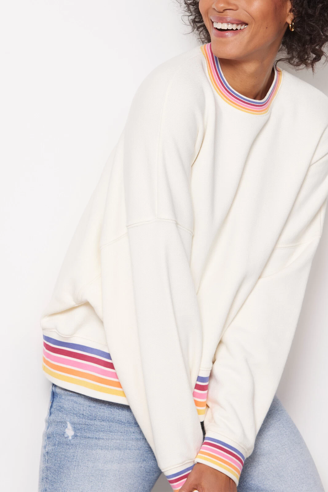 Lola Rainbow Trim Sweatshirt 4 Lola Rainbow Trim Sweatshirt - Image 2