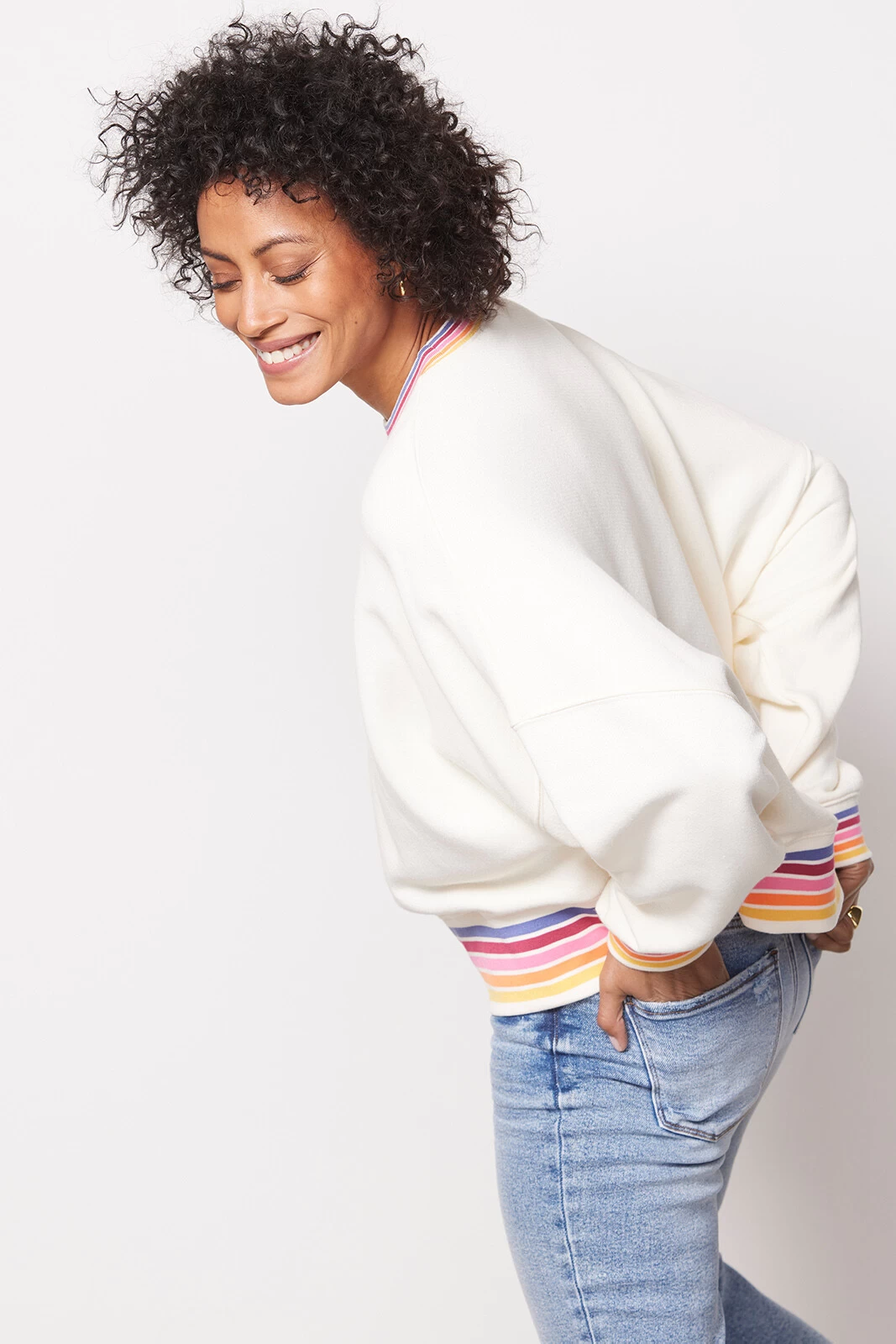 Lola Rainbow Trim Sweatshirt 7 Lola Rainbow Trim Sweatshirt - Image 5