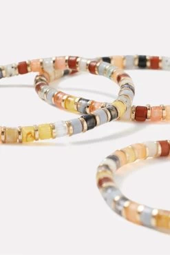 Nila Stretch Stone Bracelet Stack