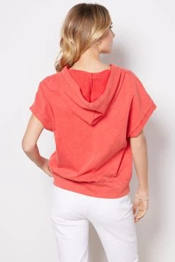 Tricia Short Sleeve Hoodie -Fashion Clothing & Accessories e31k2314 mod reshoot 4