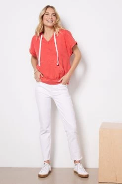 Tricia Short Sleeve Hoodie -Fashion Clothing & Accessories e31k2314 mod reshoot 5