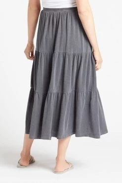 Tiered Knit Midi Skirt -Fashion Clothing & Accessories ee22 12 r46 3