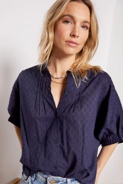 Mandarin Collar Top -Fashion Clothing & Accessories efc053 3