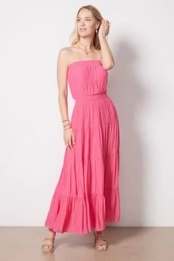 Halle Satin Dress -Fashion Clothing & Accessories ev2301302 sh 3