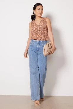 Leighton V Neck Top -Fashion Clothing & Accessories ew845 mod 3