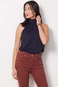 Tie Neck Flare Top
